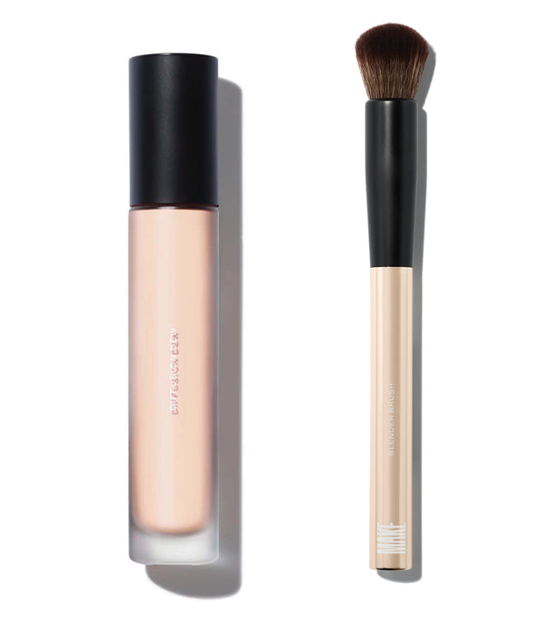 skin tint and blending brush glass skin bundle
