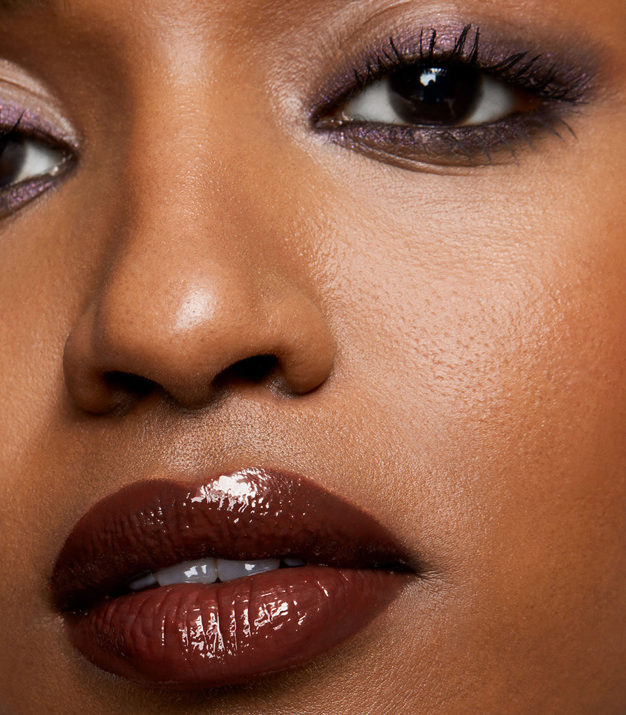 model wearing serum balm intense in milky way
