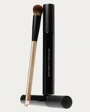 angled concealer brush and skin mimetic concealer